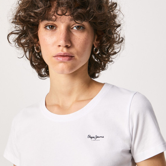 Pepe Jeans Γυναικεία κοντομάνικη μπλούζα Bellrose N Basic T-Shirt With Logo